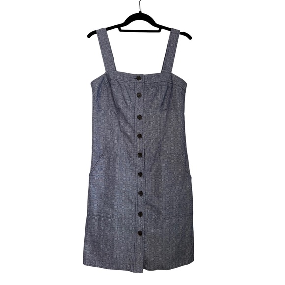 NWT Derek Lam for Design Nation Chambray Button Front Jumper Dress 6 - Picture 4 of 10